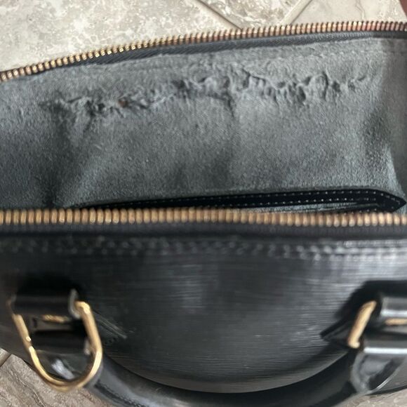 Louis Vuitton Alma PM Epi Leather Top Handle Bag, Black - Picture 12 of 16